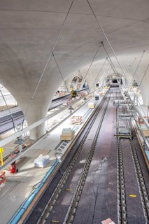 Stuttgart Station 21 Tunnel Construction site new main station platform in Stuttgart, Germany
