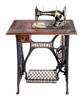 Old sewing machine, Singer, Germany, 20th century