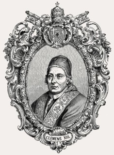 Pope Clement XIII or Clemens XIII, 1693-1769, born Carlo della Torre di Rezzonico, Pope from 1758