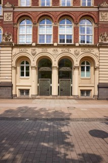 Regional and district court on Königstraße in Duisburg, Ruhr area, independent city, North