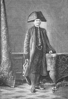 Hallore, a member of the traditional Salzwirer Brotherhood in Thale zu Halle, in his historic