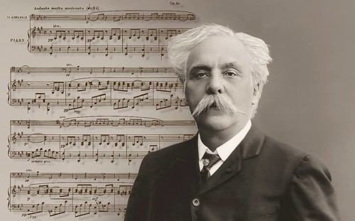 Portrait of Gabriel Fauré, 1845-1924, French composer, digitally edited according to a photograph