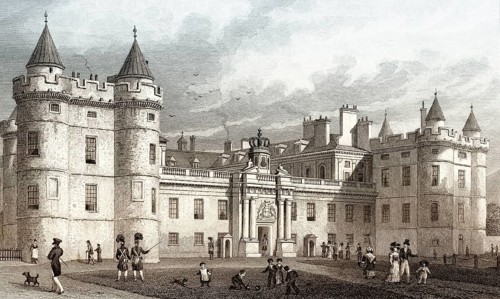 Holyrood Palace, Edinburgh, Scotland, 19th century, from Modern Athens by Th. H. Shepherd