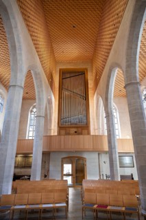 Interior of St. Martha church, redesign after the fire June 5, 2014, Königstr, Nuremberg, Middle