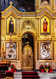 Serbian Orthodox Church of San Spiridione on the Grand Canal in the heart of Borgo Teresiano,