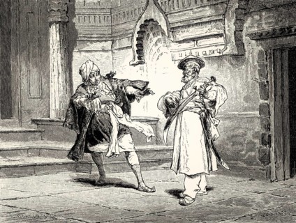 Scene from LEGEND, Legende, a ballad by Johann Wolfgang von Goethe
