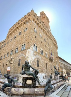 Fountain of Neptune, main square, Piazza della Signoria, Florence, Italy