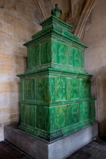 Prague Castle, Green tiled stove, Prague, Czech Republic