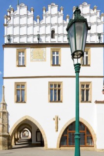 Litomerice old town hall converted into a Museum, Litomerice, Bohemia, Czech Republic