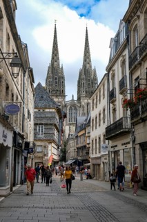Quimper, Brittany, France - Quimper, Kemper in Breton, is the capital of the historic Cornouaille