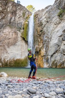 Canyoneers navigate the stunning natural landscapes of Matacanes in Nuevo Leon, Mexico, engaging in