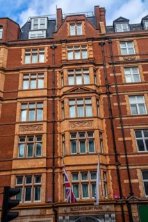 The facade of Bloomsbury Park Hotel in Bloomsbury, Camden, West End, London, England, UK, Great