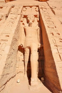 Statue of Ramesses II, Temple of Hathor or Temple of Nefertari, Abu Simbel Temple, UNESCO World