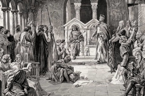 The German Emperor Henry III calls on King Henry I of France to take a duel