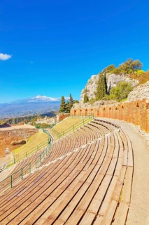The Greek theatre, Taormina, Sicily, Italy