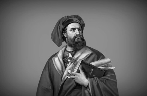 Marco Polo, c.?1254 –1324, an Italian merchant, explorer and writer, digital edited
