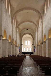 Interior view of basilica, Eberbach Abbey, Rheingau, Taunus, Hesse, Germany