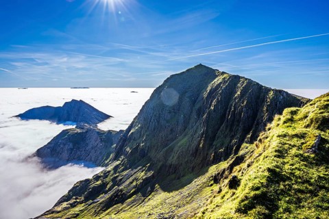 Snowdon Massif, Snowdon Range, Snowdonia, North Wales, UK