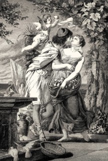 Alexis says goodbye to Dora, Alexis and Dora, by Johann Wolfgang von Goethe