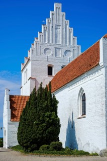 Elmelunde Kirke, the church of Elmelunde and the oldest church building on the island of Mön,