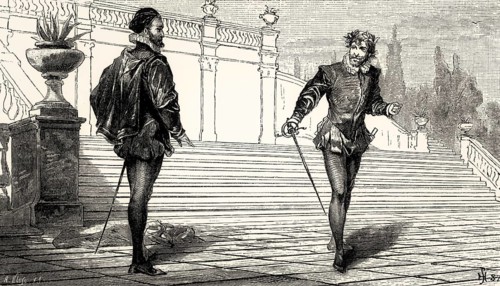 ACT II, SCENE III., Tasso, Antonio, scene from Torquato Tasso, a play by Johann Wolfgang von Goethe