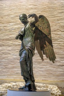 Bronze statue Vittoria alata, Brescia, Province of Brescia, Italy