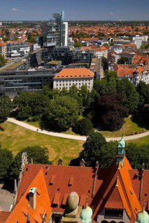 View of the administrative building of the Norddeutsche Landesbank, Hanover, Lower Saxony, Germany,