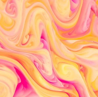 This abstract illustration captures swirling pastel colors in dynamic motion, creating a lively and