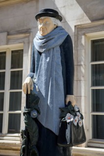 Statue of the poet Marie Noël, also known as Marie Rouget, Place de l'Hôtel de Ville, Town Hall