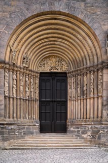 Prince's portal, main portal, Bamberg Cathedral of St Peter and St George, Bamberg, Upper