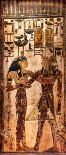 Reproduction of the tomb of Ramses II's father, Seti I, from the exhibition: Ramses the Great and