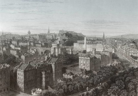 City-scape of Edinburgh, Scotland, Great Britain
