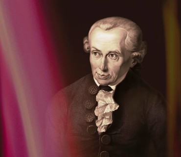 Immanuel Kant, 1724, 1804, German philosopher of the Enlightenment, digital edited according to