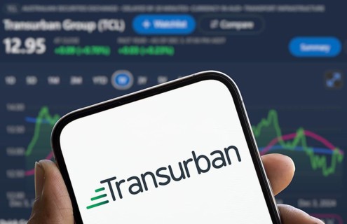 Dhaka, Bangladesh- 16 jan 2025, Transurban logo is displayed on smartphone