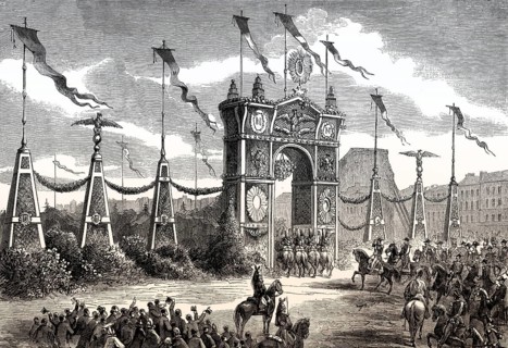 Inauguration of Boulevard du Prince-Eugène (now Boulevard Voltaire), Paris, France, December 7,