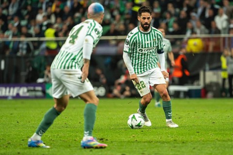 WROCLAW, POLAND - MAY 28, 2025: UEFA Conference League Final Football match Real Betis - Chelsea.