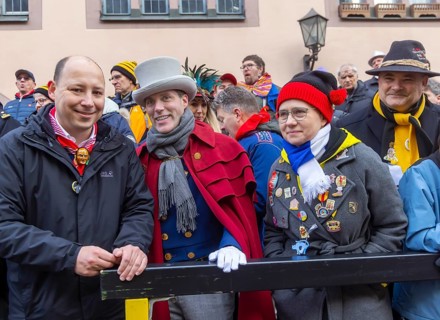 The highlight of the Swabian-Alemannic carnival is the fool's jump in Rottweil. Around 4000 fools