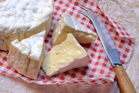 French Camembert in pieces, France