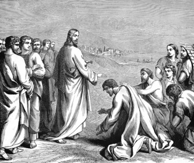 Healing the Possessed, Chapter 3, Verse 11, Gospel of Mark, Jesus, Son of God, heal, sick, kneel