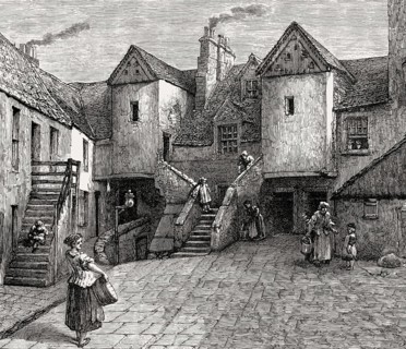 White Horse Close or Whitehorse Close, Old Town of Edinburgh, Scotland, 17th century