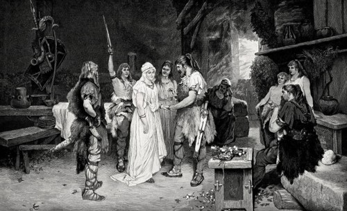 Wedding, early middle ages