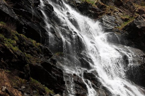 Torrent on the Transfogarasan Highway, Transfagarasan, connects the Arges Valley in Great Wallachia