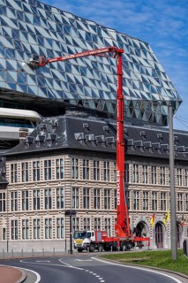 The Antwerp Port Authority building, Havenhuis, former fire brigade barracks in the harbour,