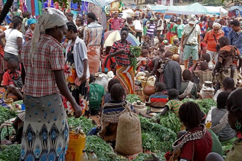 Africa, Ethiopia, Tsemay market, marketplace, goods, sales, weekly market market, Ethiopia