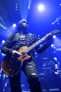 WROCLAW, POLAND - JANUARY 10, 2024: guitarist Roman Lechowicz from the band Big Cyc