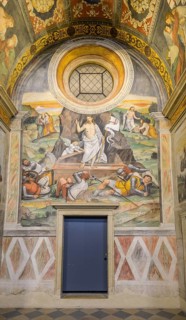 Frescoes in the Basilica of San Salvatore, Brescia, Province of Brescia, Italy