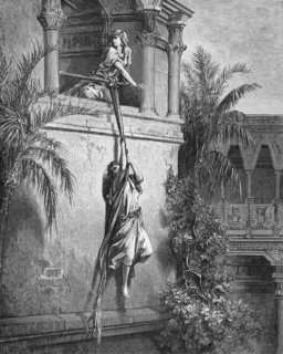 David's escape, Michal let David down through the window. This is how he was able to escape and get