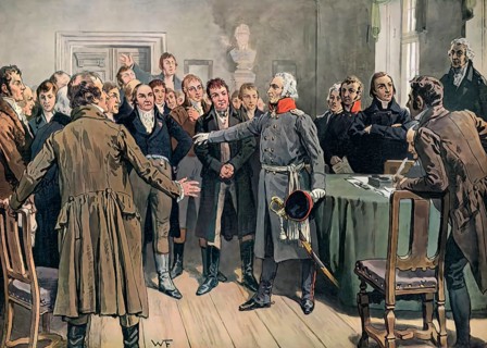 Graf Yorck von Wartenburg addressing the East Prussian Estates on 5 February 1813, Graf Yorck von