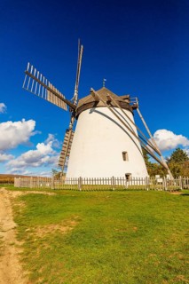 Windmill Retz, located in Lower Austria. The windmill is one of the last two operational windmills