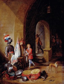 A guardroom, painting by David Teniers (baptised 15 December 1610 in Antwerp, died 25 April 1690 in